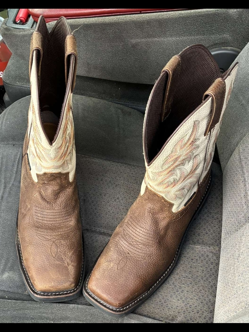 Mens Justin's DRILLER 11" Steel Toe Brown Leather Western Work Boots - Size 13